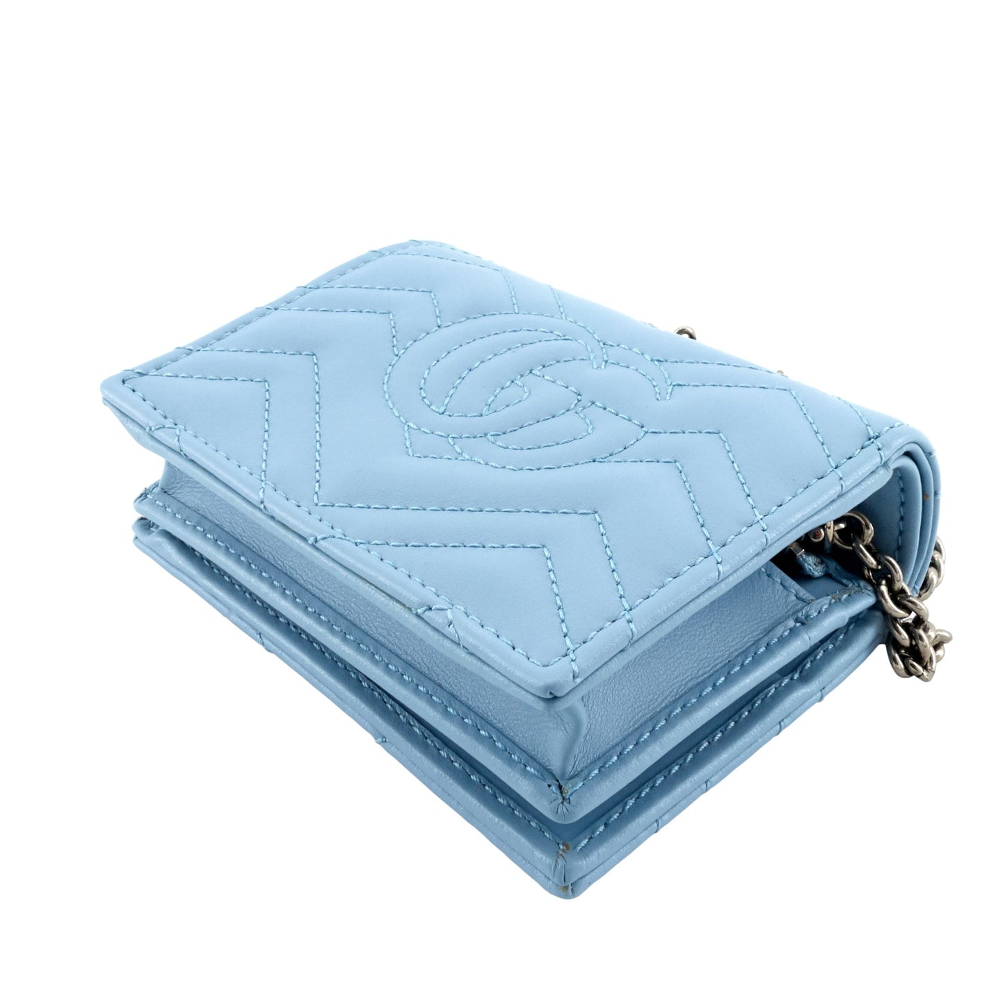 Gucci GG Marmont Mini Matelasse Wallet on Chain