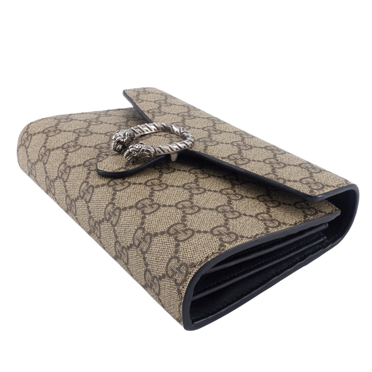Gucci Dionysus GG Supreme Canvas Wallet on Chain