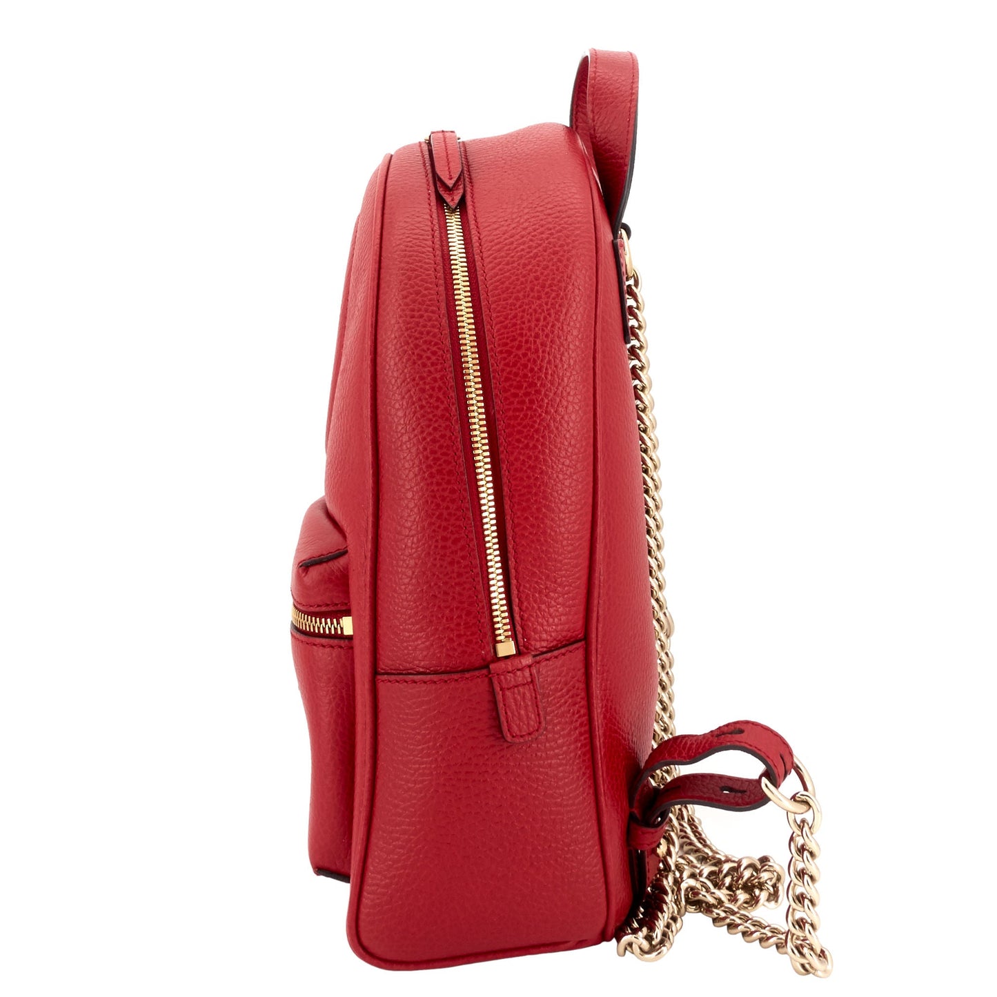 Gucci Soho Chain Calfskin Leather Backpack Bag
