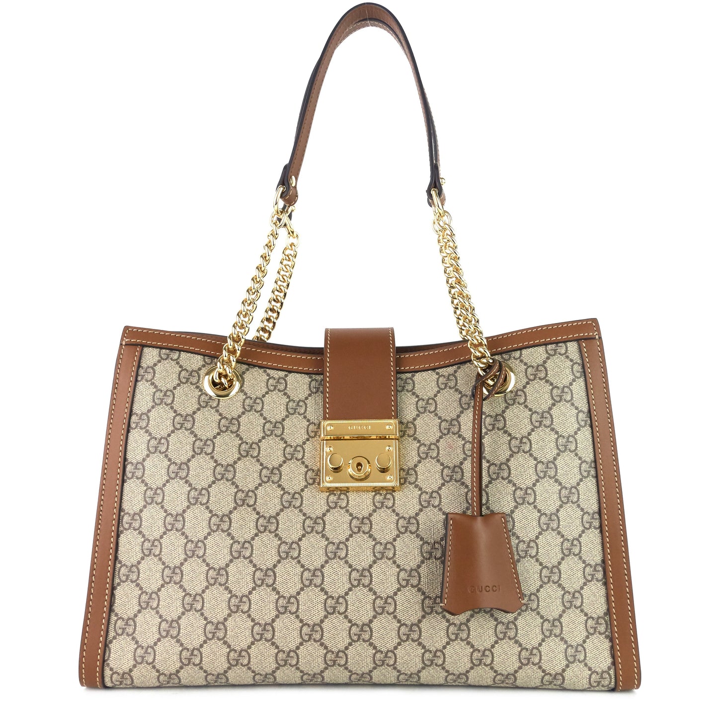 Gucci Padlock GG Supreme Canvas Medium Shoulder Bag