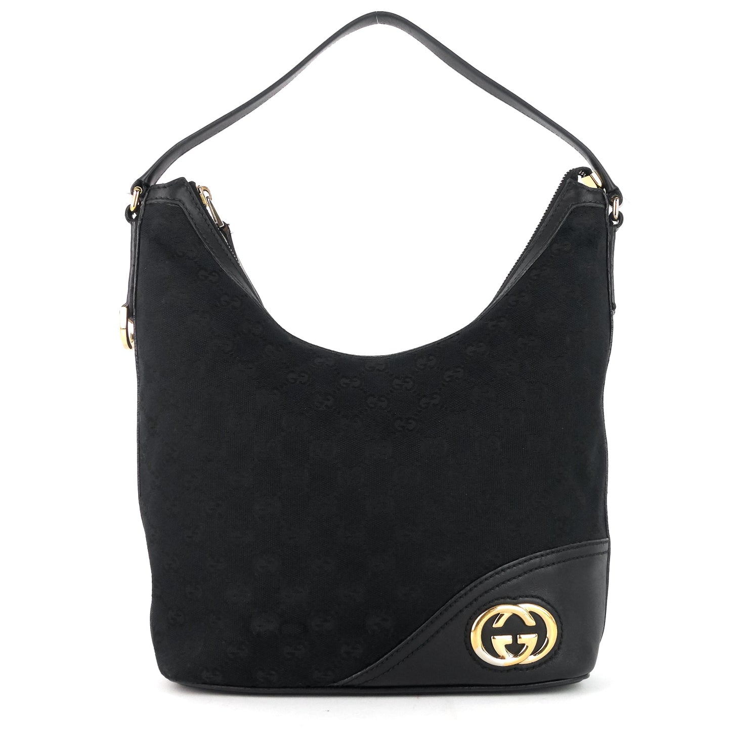 Gucci New Britt Medium GG Canvas Hobo Bag