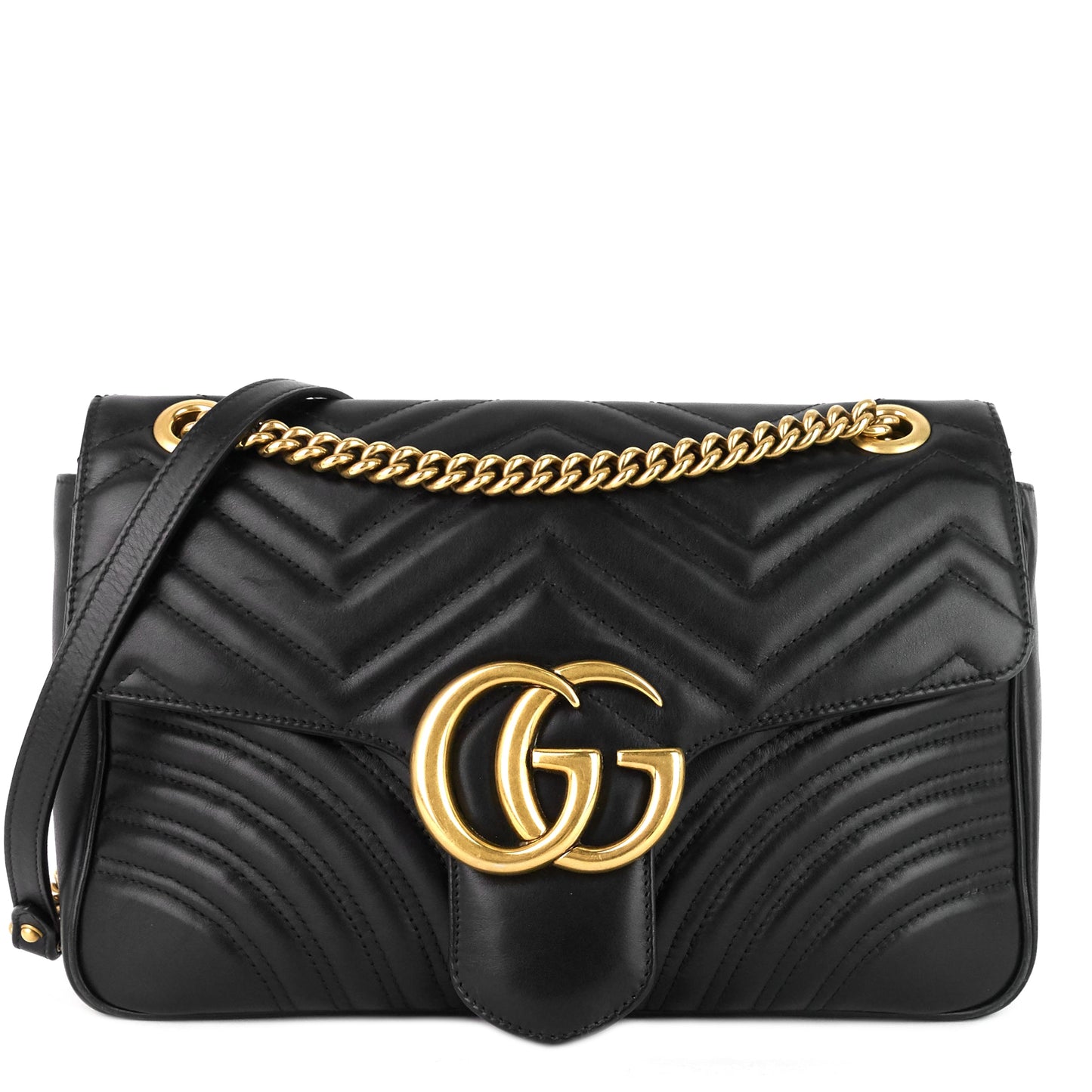 Gucci Marmont Medium Matelass� Leather Shoulder Bag