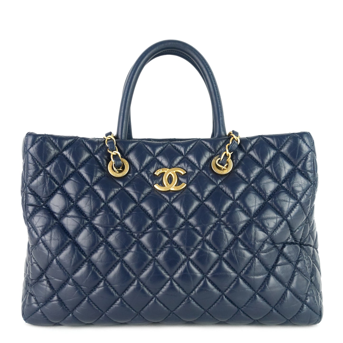Chanel Coco Handle Medium Lambskin Leather Shopping Tote Bag
