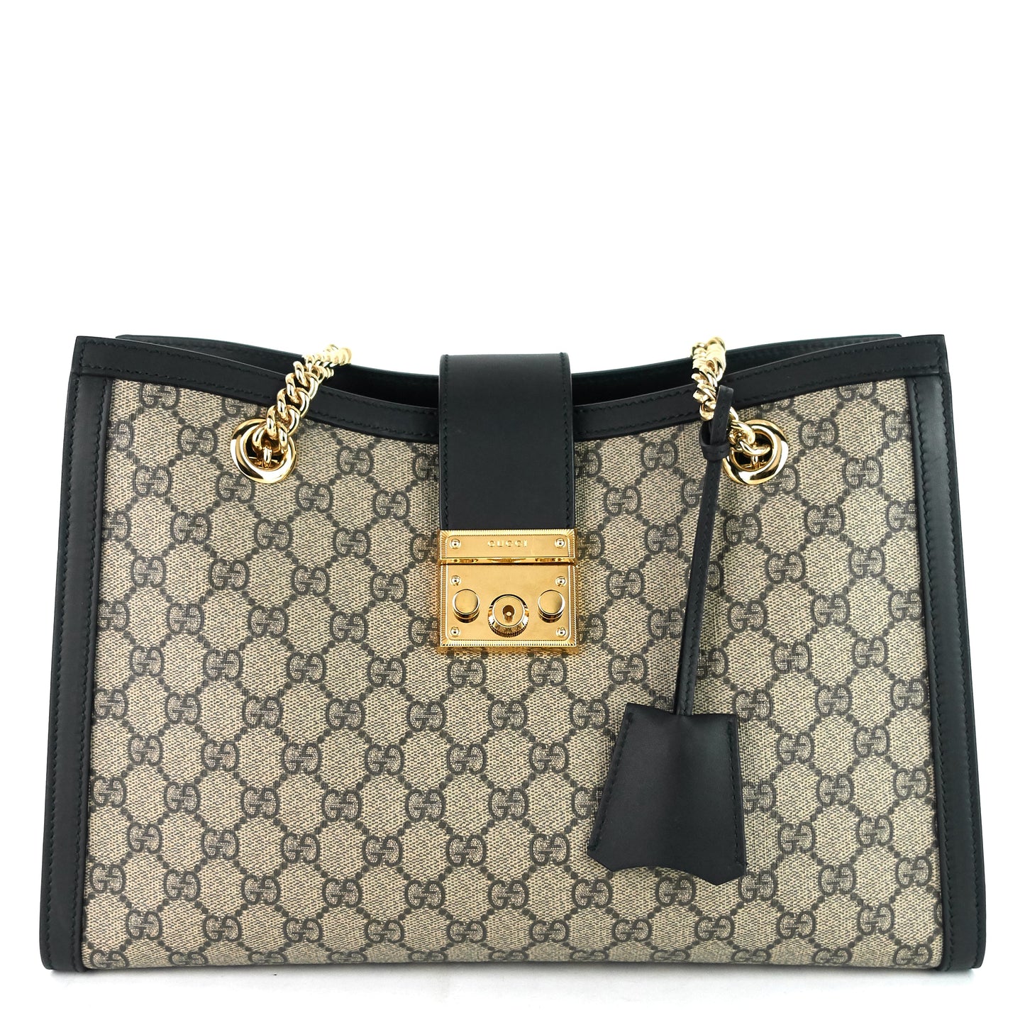 Gucci Medium Supreme GG Canvas Padlock Shoulder Bag