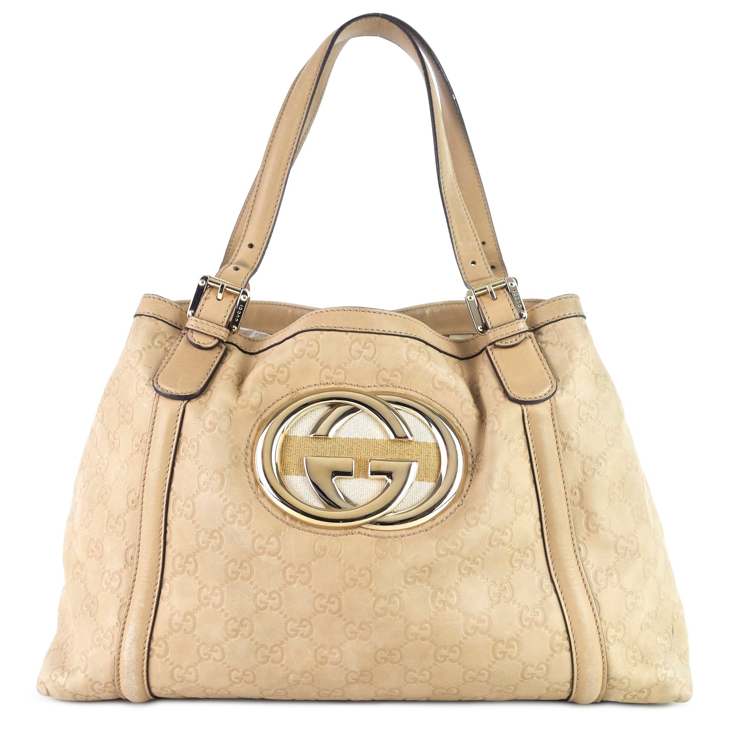 Gucci Britt Guccissima Leather Tote Bag