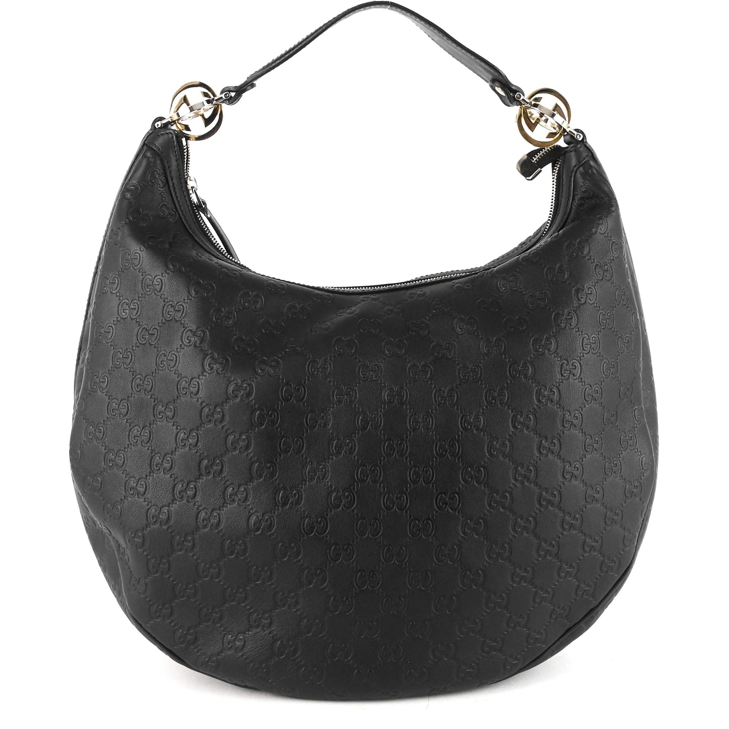 Gucci GG Twins Guccissima Leather Hobo Bag