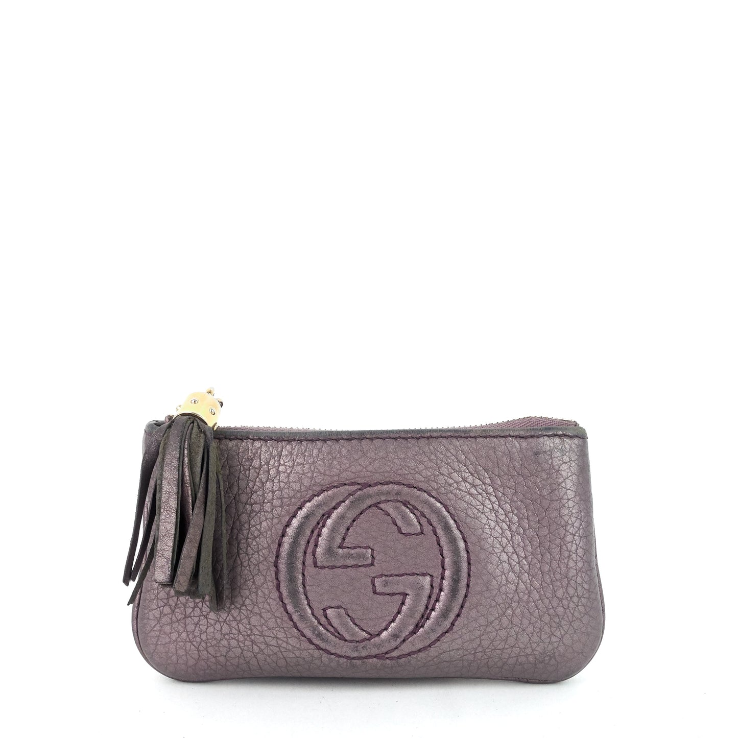 Gucci Calf Leather Soho Key Pouch