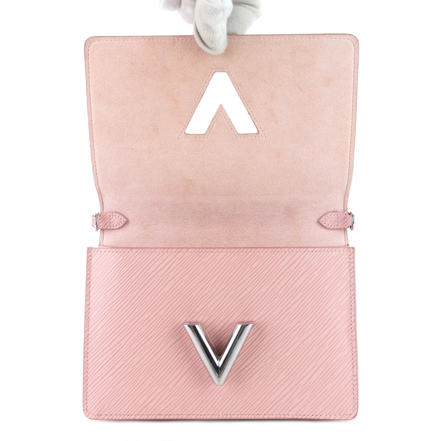 Louis Vuitto Twist Belt Pink Epi Leather Wallet on Chain Bag
