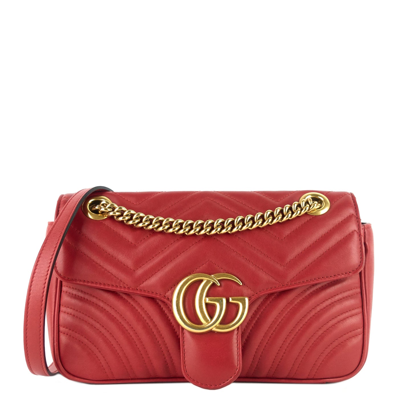 Gucci GG Marmont Small Matelass� Calfskin Leather Shoulder Bag