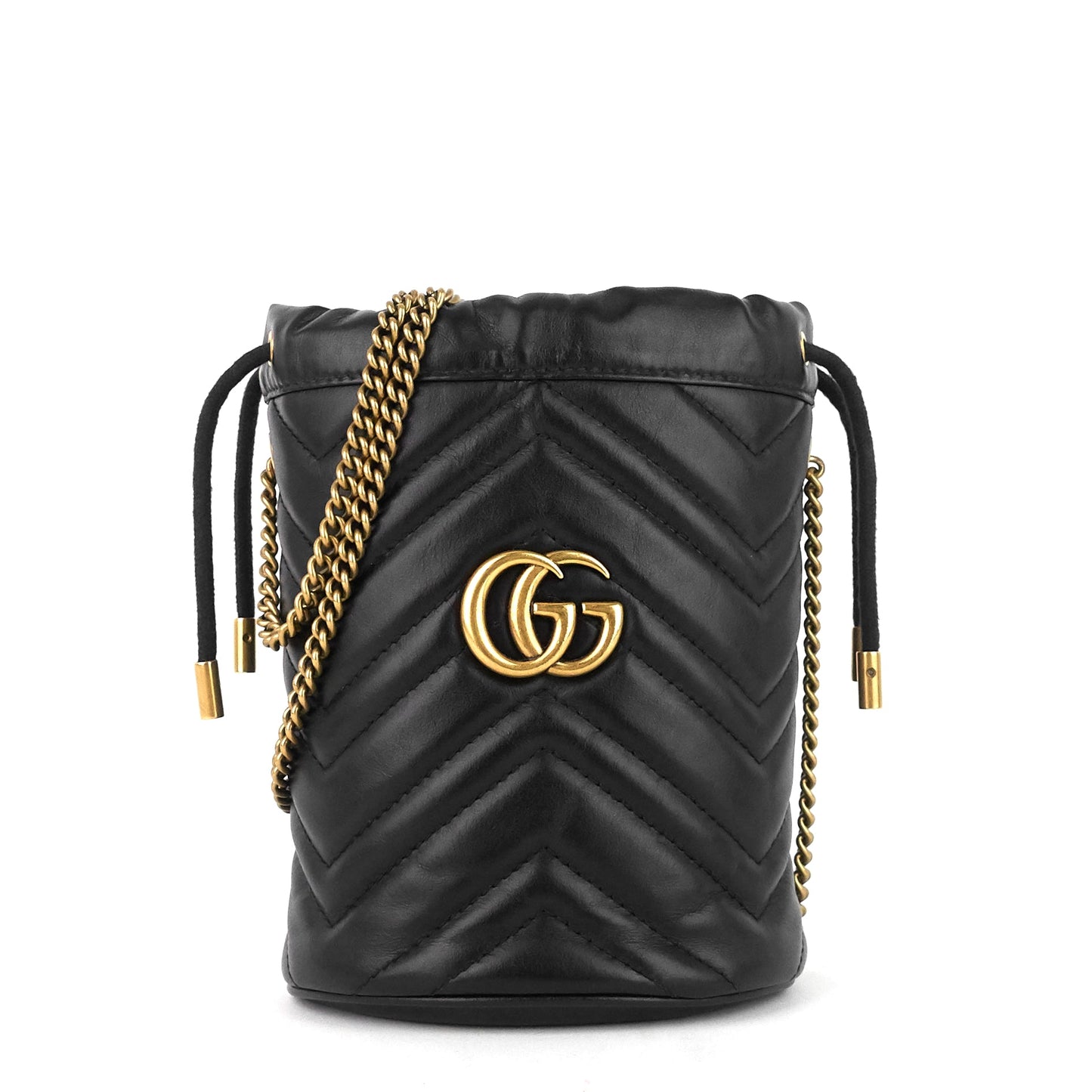 Gucci GG Marmont Leather Mini Bucket Bag