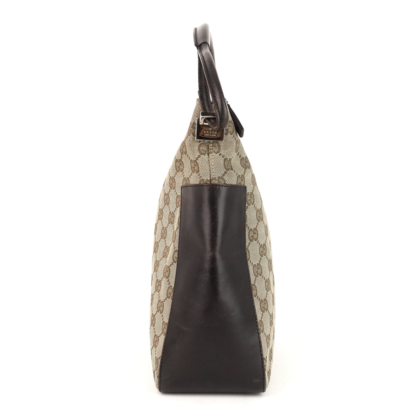 Gucci GG Canvas and Leather Shoulder Bag