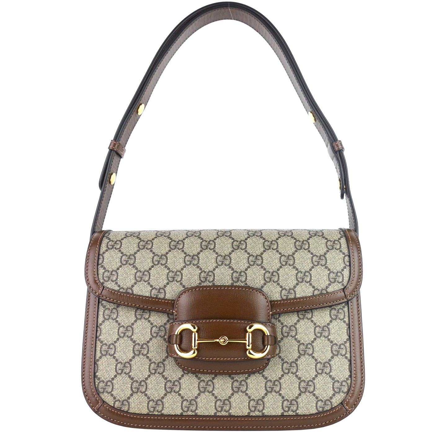 Gucci Horsebit 1955 GG Supreme Canvas Shoulder Bag