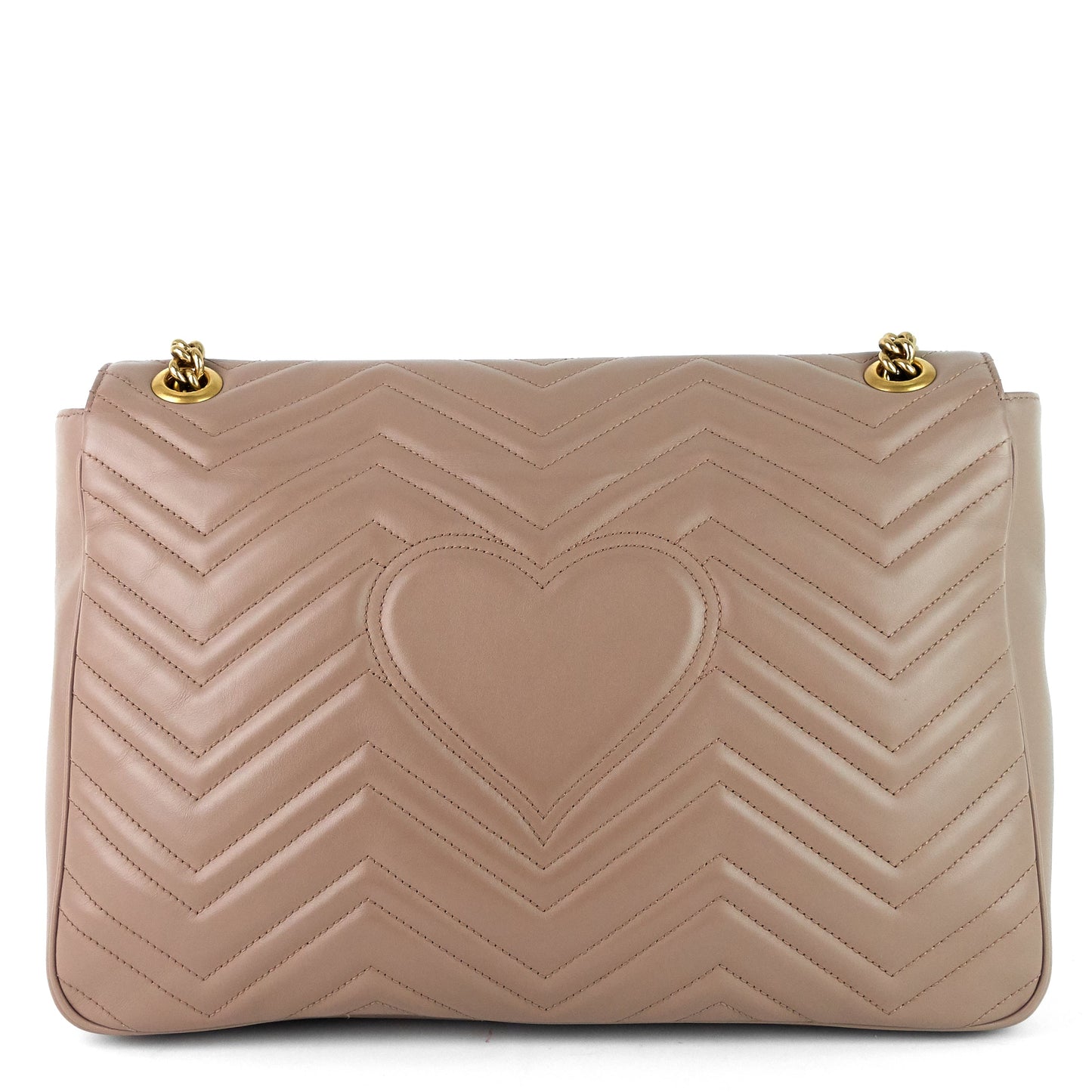 Gucci GG Marmont Large Chevron Leather Bag