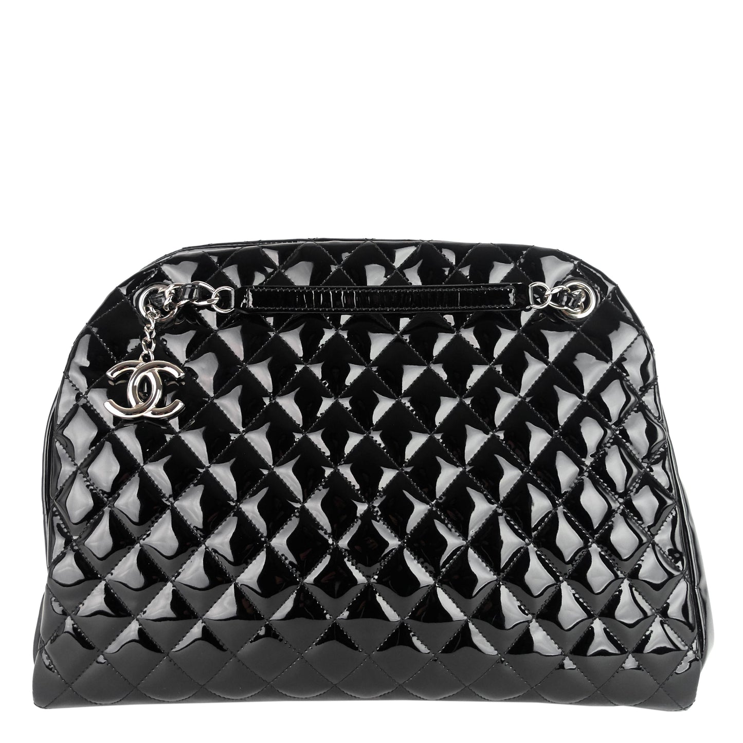 Chanel Just Mademoiselle Large Patent Leather Bag