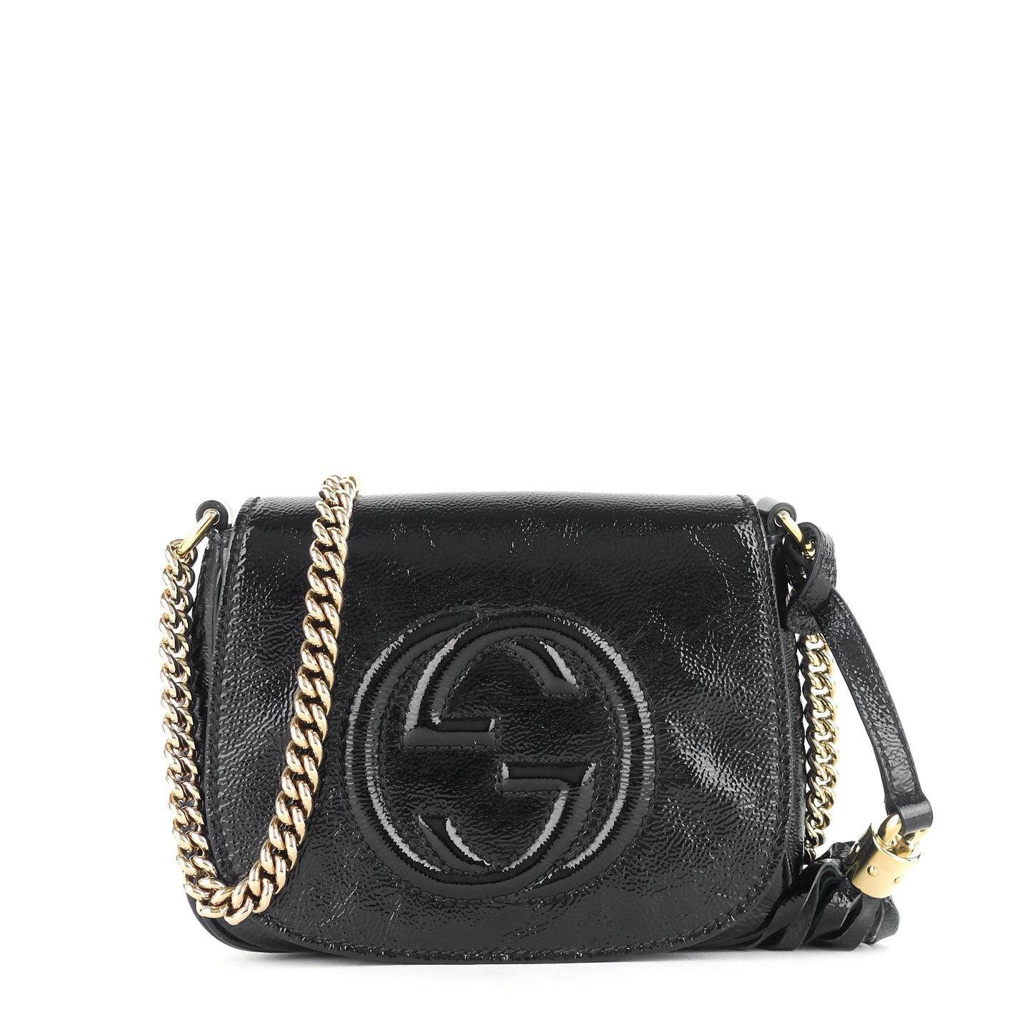 Gucci Soho Patent Leather Chain Crossbody Bag