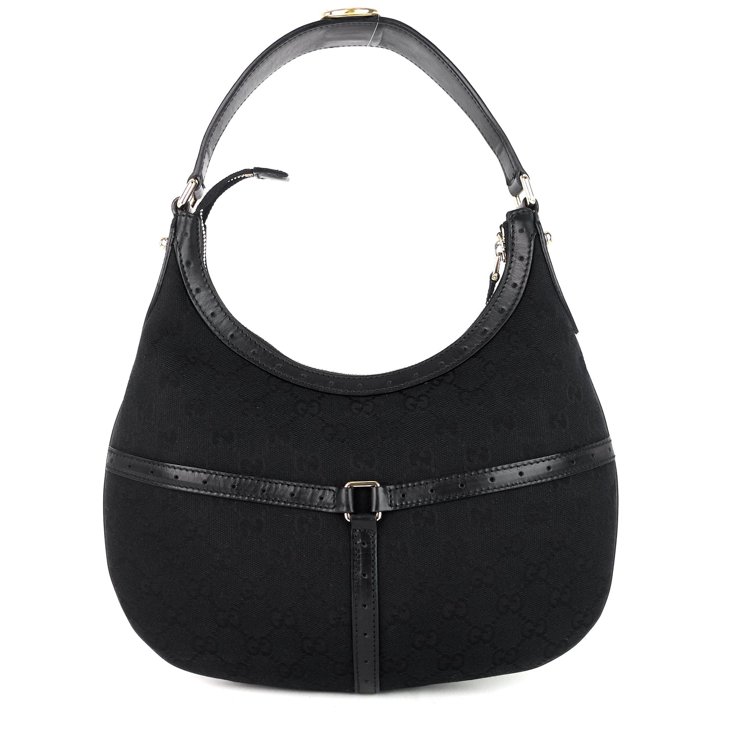 Gucci Web Reins GG Canvas Hobo Bag