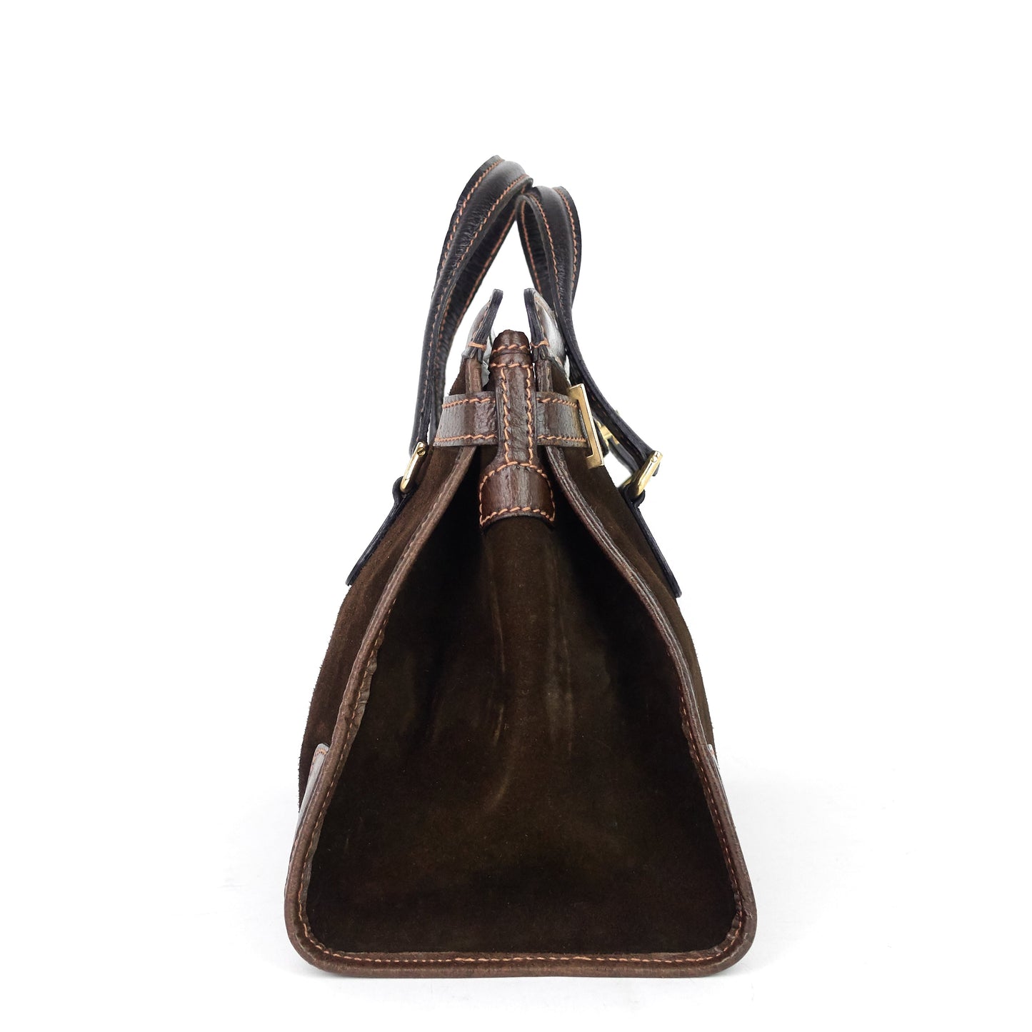 Gucci Suede Web Stripe Tote Bag