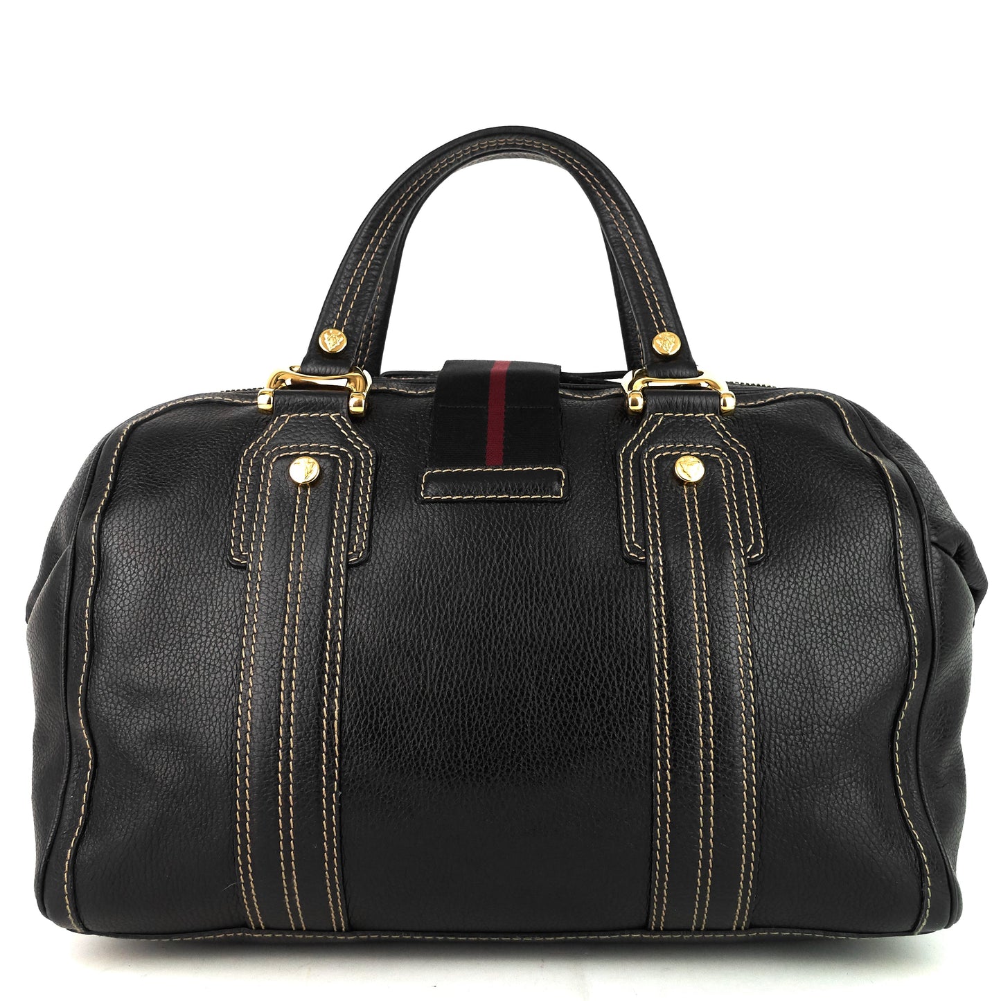 Gucci Aviatrix Large Leather Boston Bag