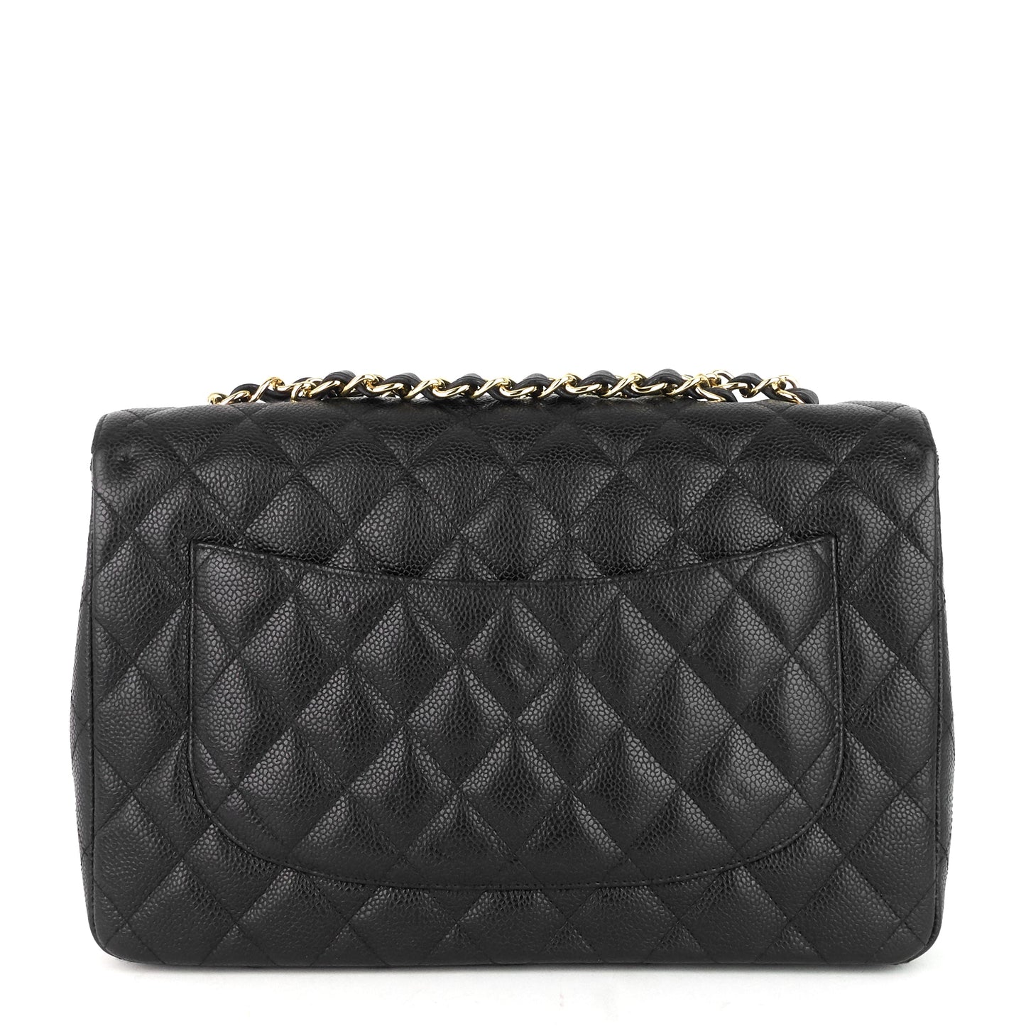 Chanel Classic Single Flap Jumbo Caviar Leather Bag