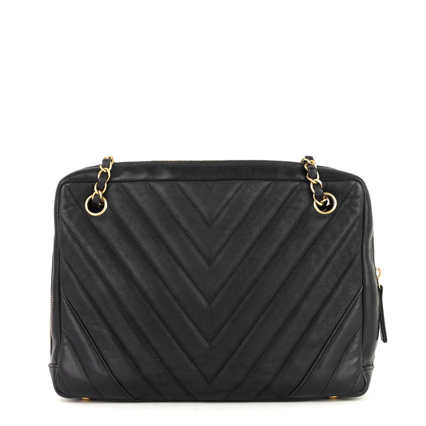 Chanel Chevron Quilted Lambskin Camera Bag