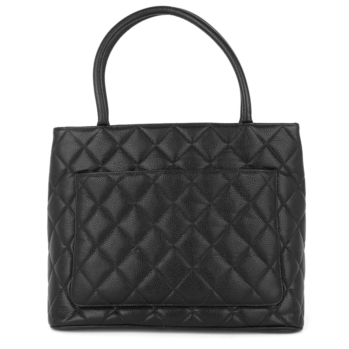 Chanel Medallion Caviar Leather Tote Bag