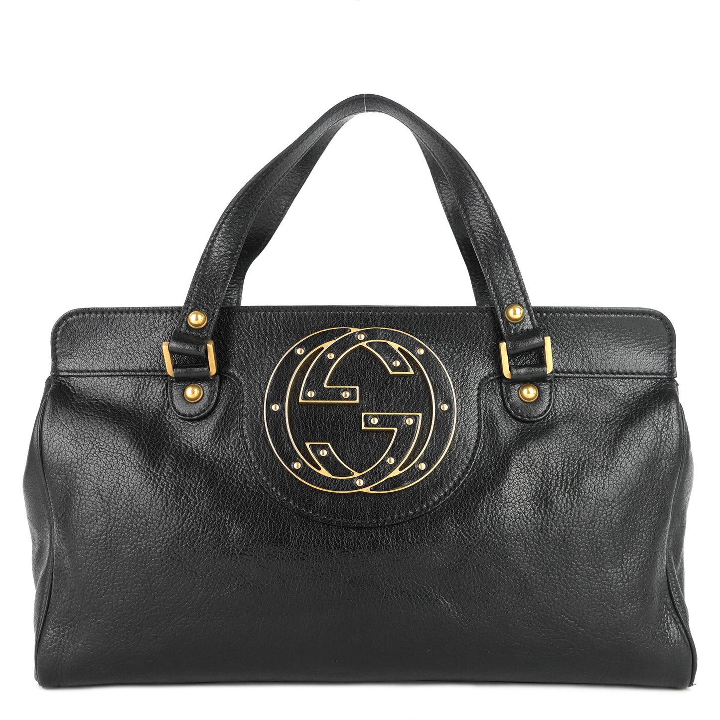 Gucci Blondie Leather Monogram Logo Handbag