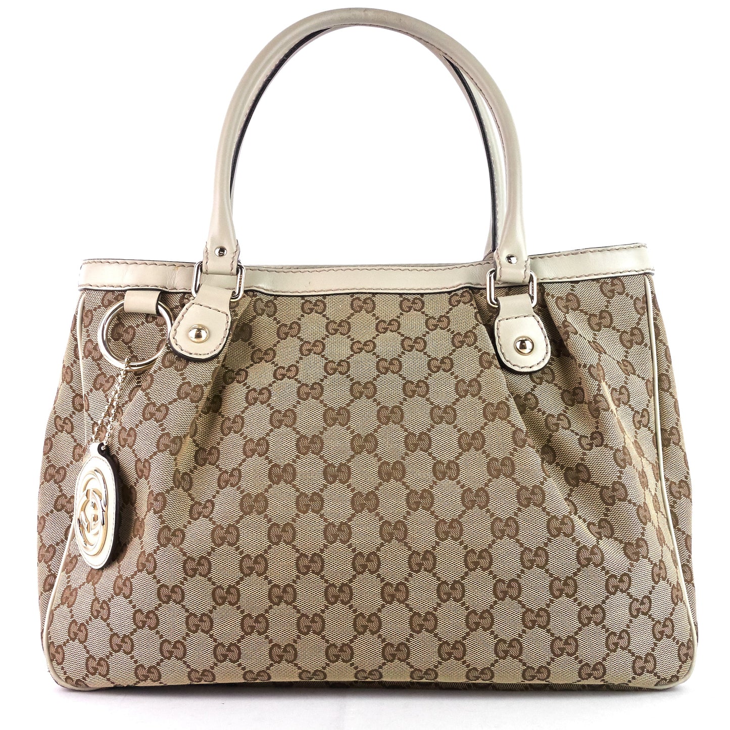 Gucci Sukey GG Canvas Zipped Pocket Tote Bag