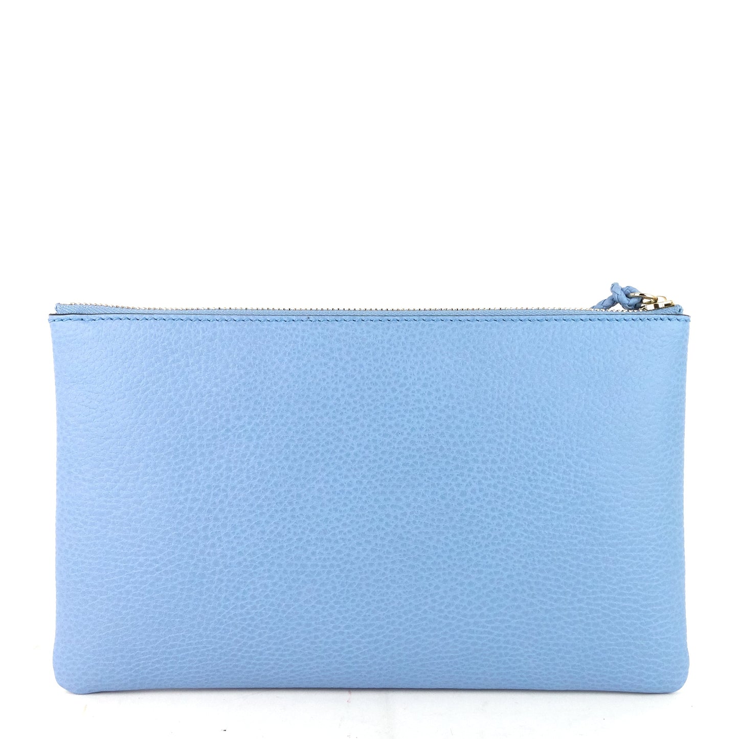 Gucci Calf Leather Bamboo Tassel Zip Clutch Bag