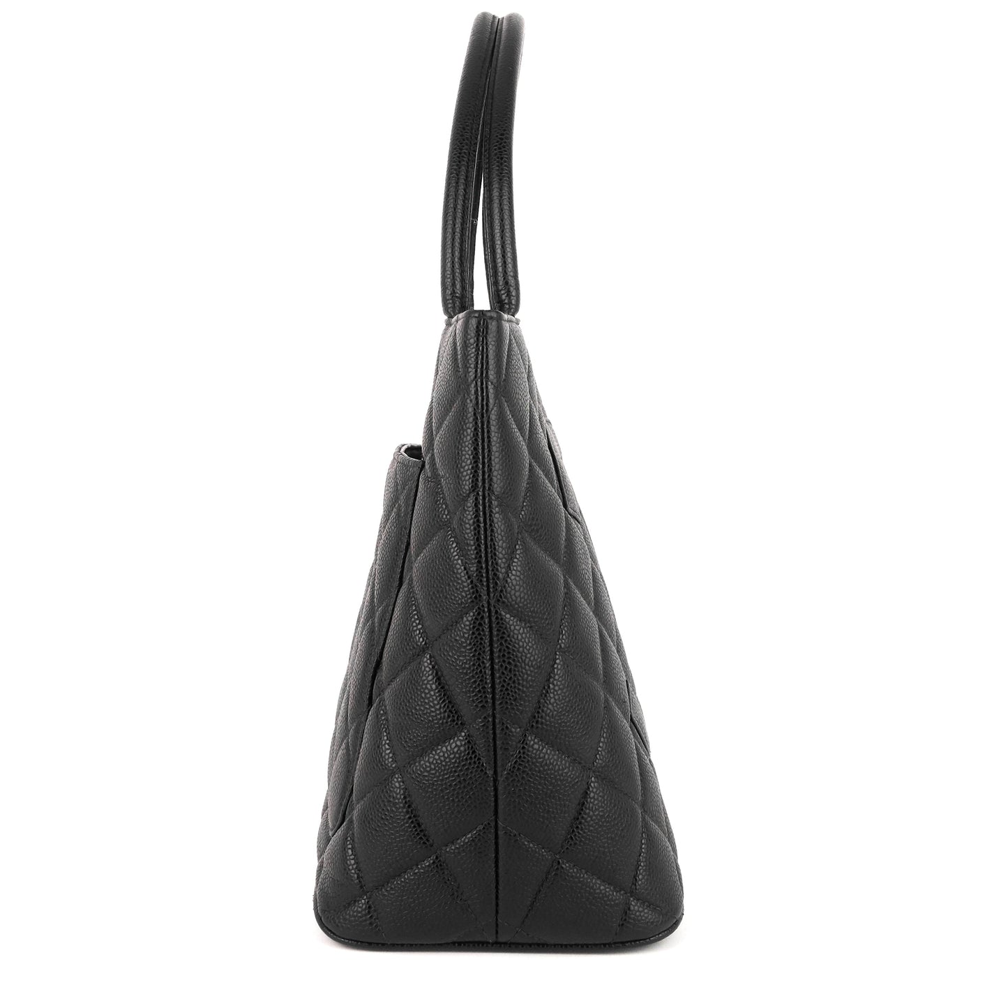 Chanel Medallion Caviar Leather Tote Bag
