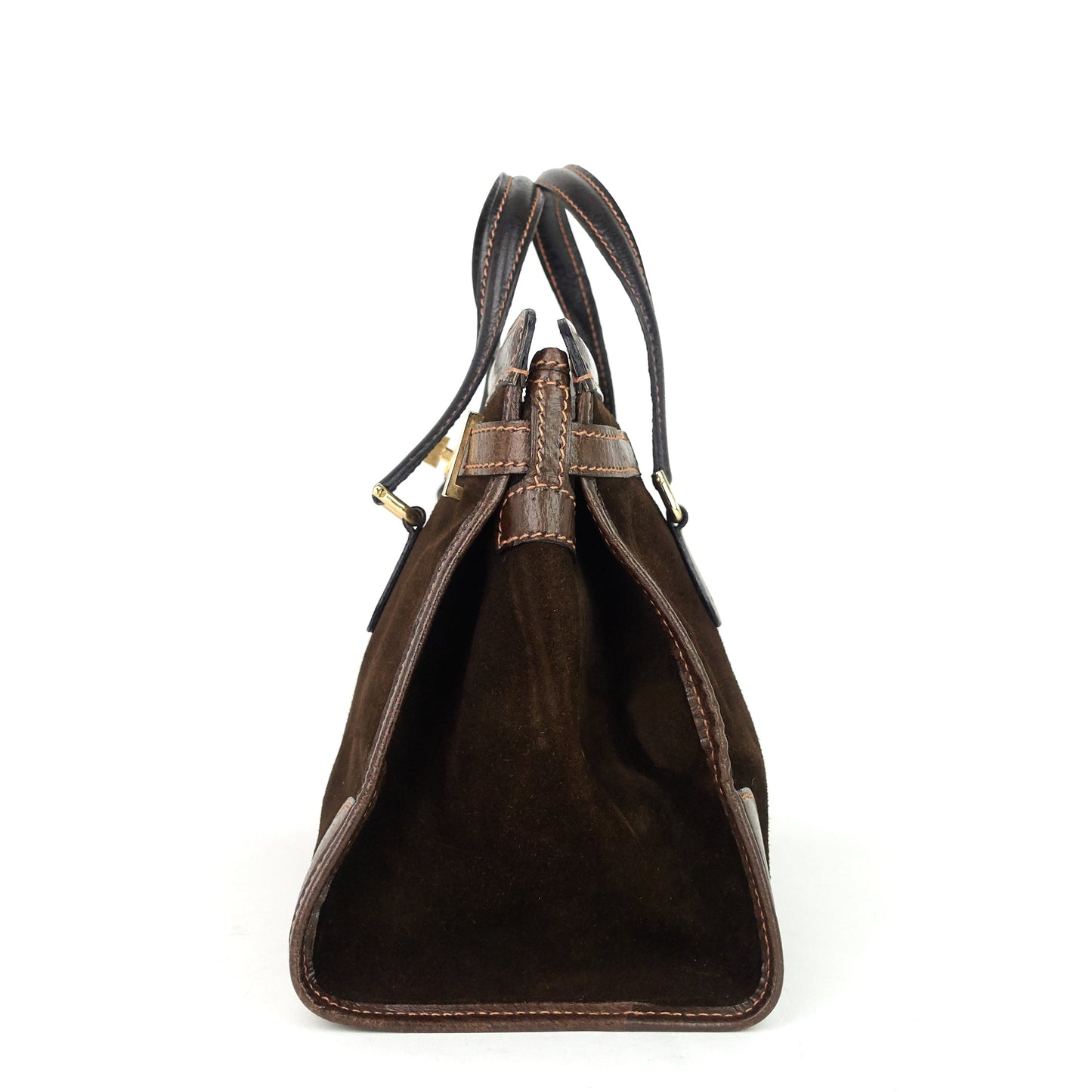 Gucci Suede Web Stripe Tote Bag