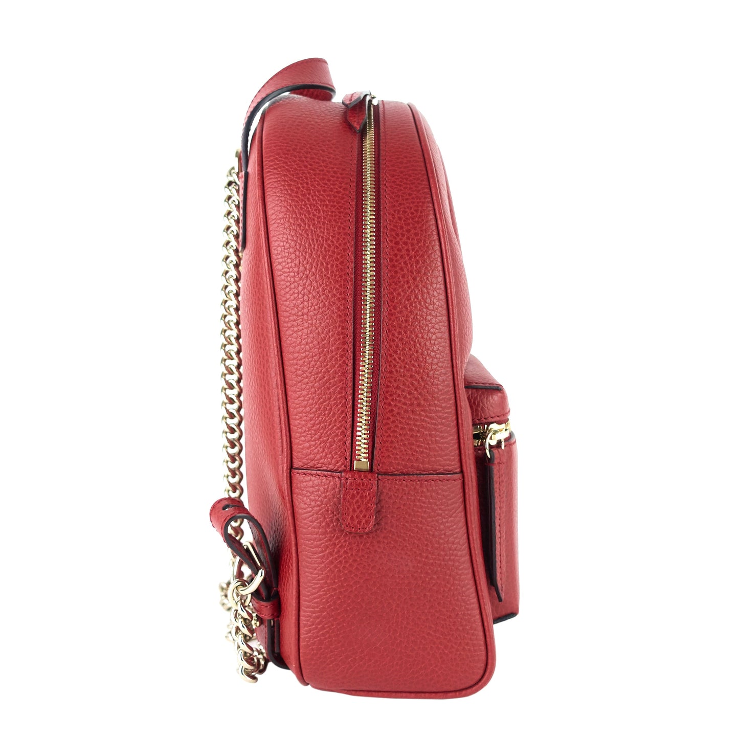 Gucci Soho Chain Calfskin Leather Backpack Bag