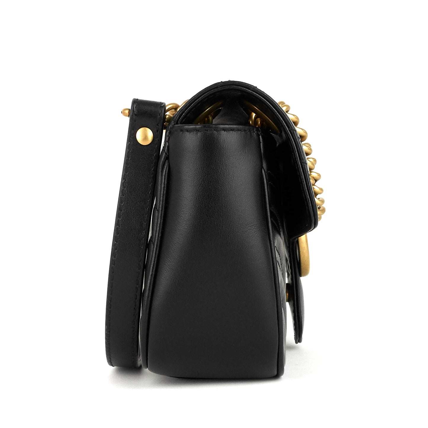 Gucci GG Marmont Mini Chevron Leather Bag