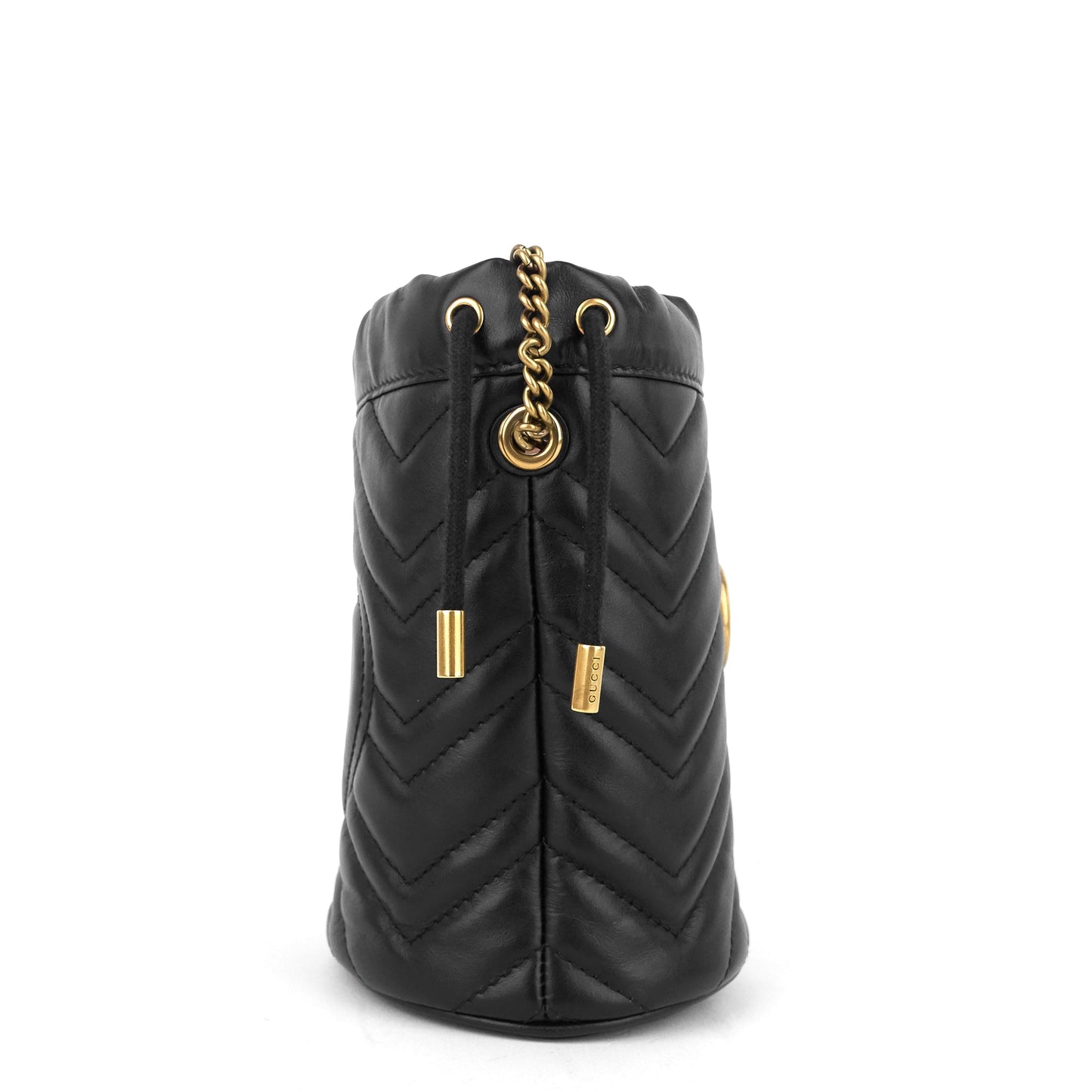 Gucci GG Marmont Leather Mini Bucket Bag