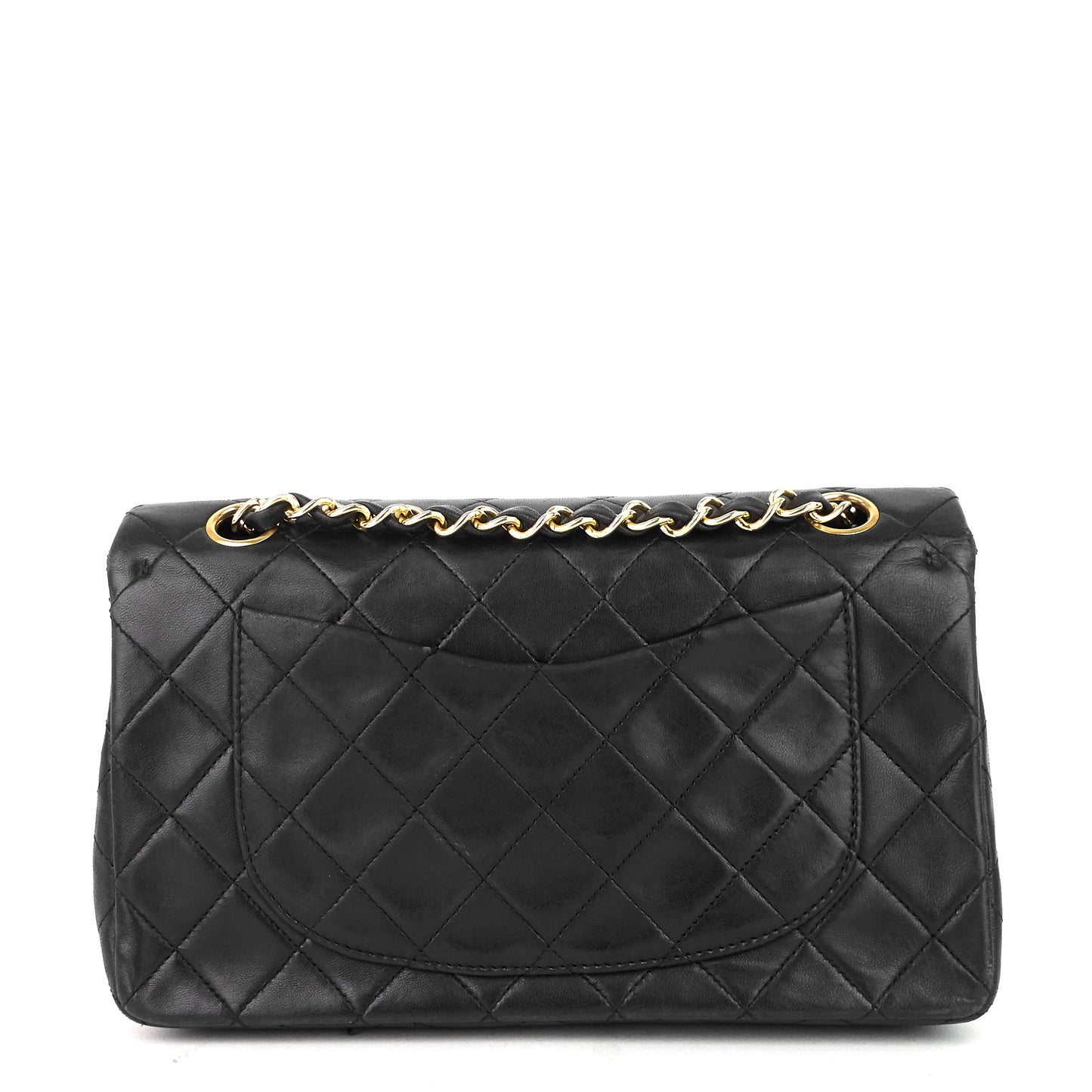 Chanel Double Flap Quilted Lambskin Leather Bag