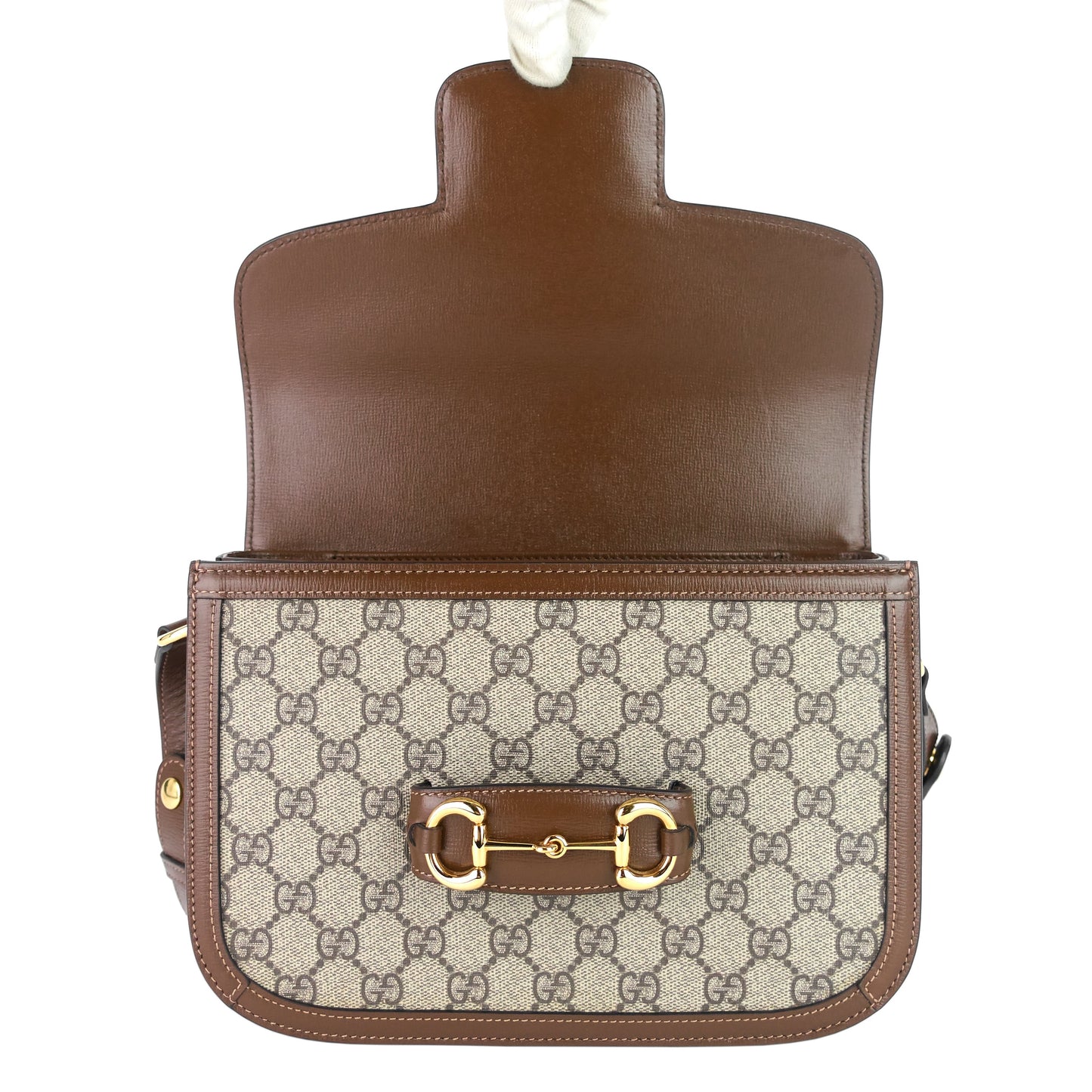 Gucci Horsebit 1955 GG Supreme Canvas Shoulder Bag