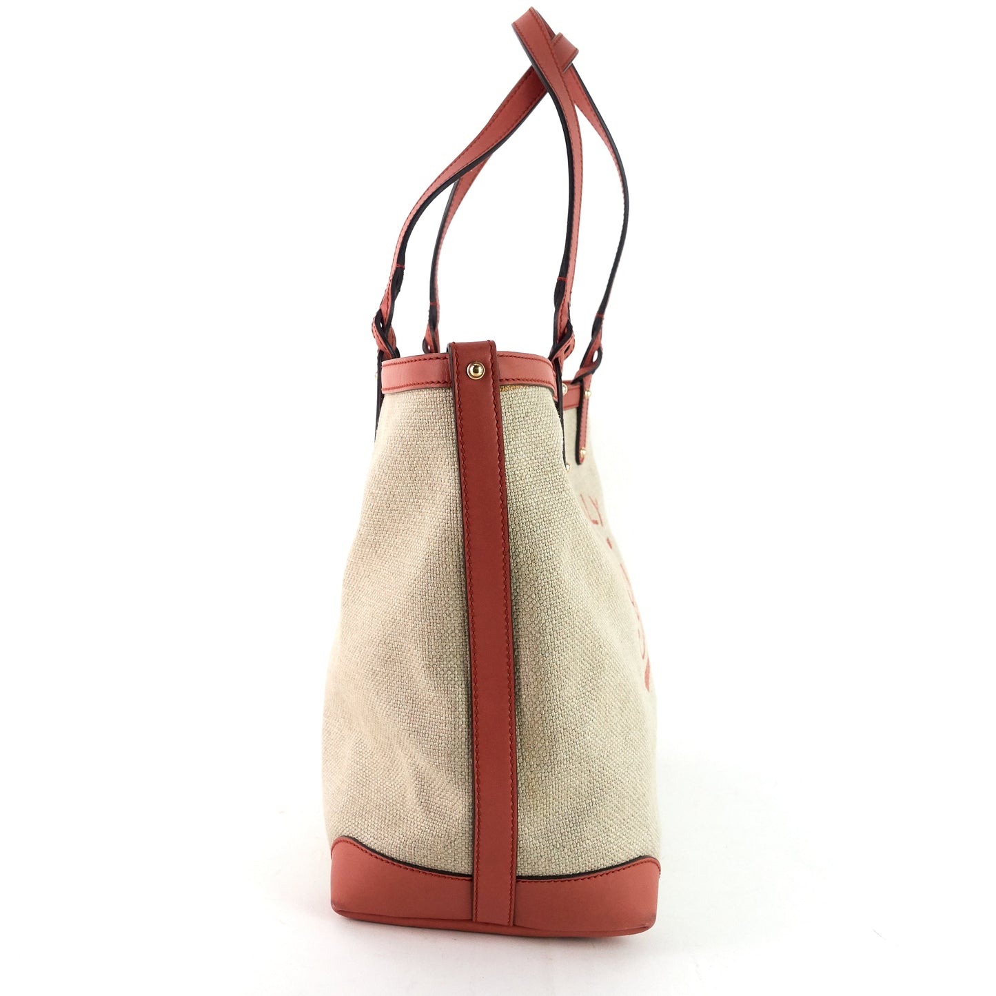 Gucci Canvas Craft Tote Bag
