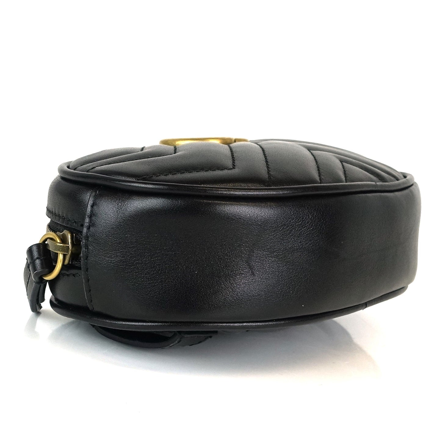 Gucci Marmont Matalasse Chevron Leather 95 Belt Bag