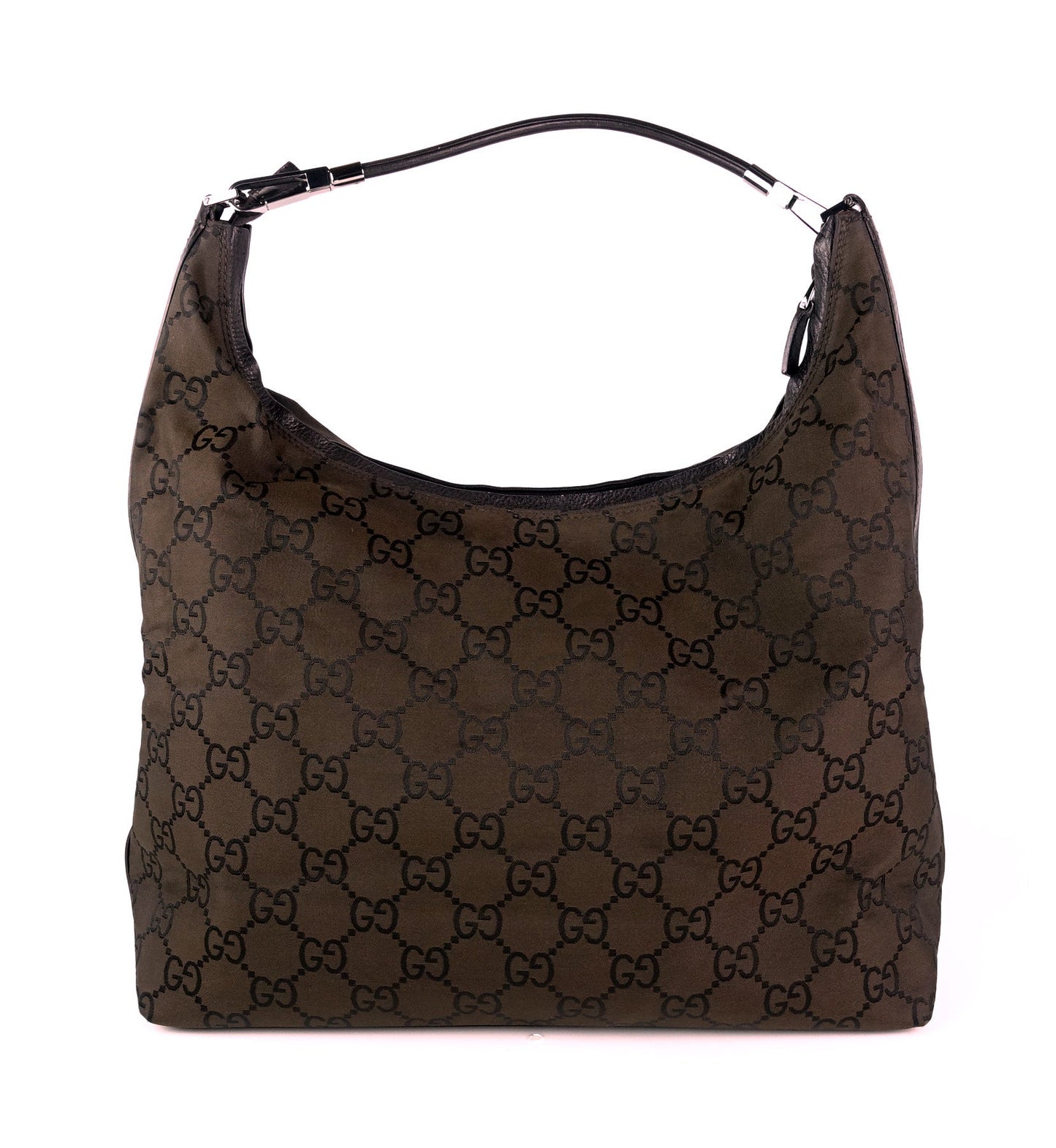 Gucci Monogram Nylon Hobo Bag