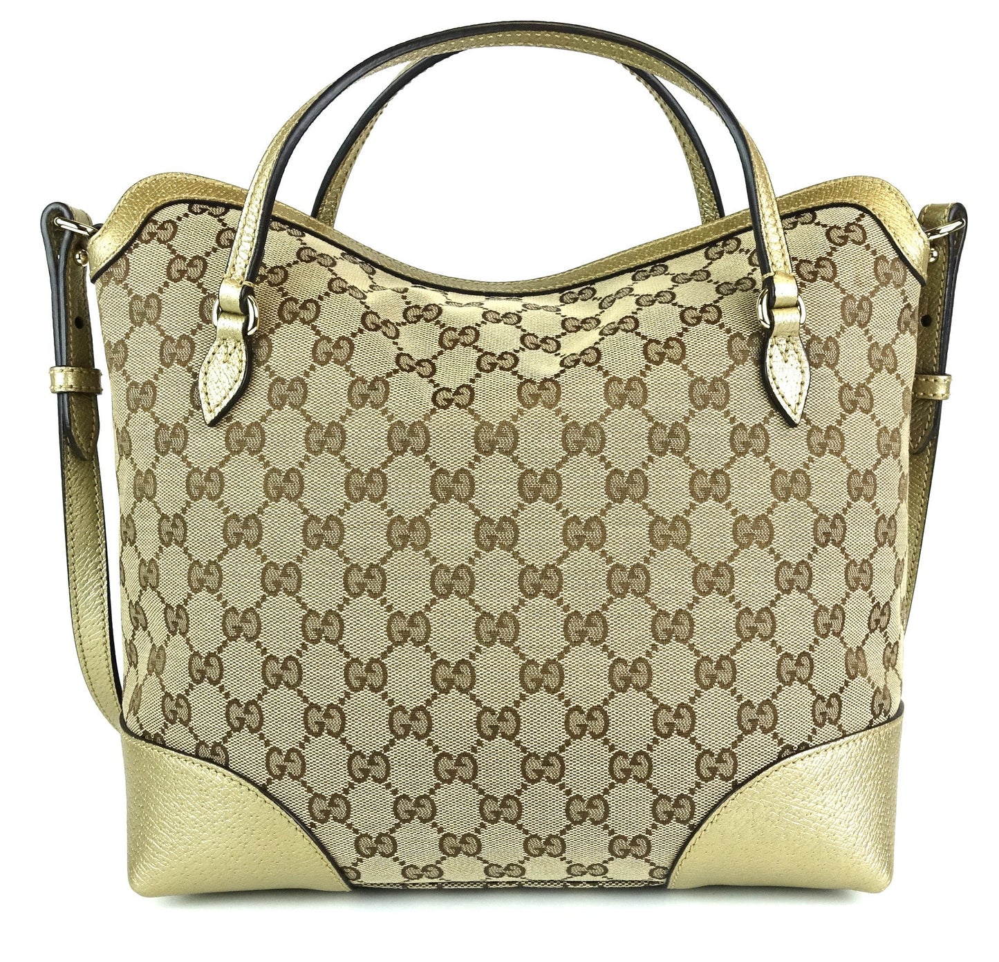 Gucci Bree Monogram Canvas Convertible Top Handle Bag
