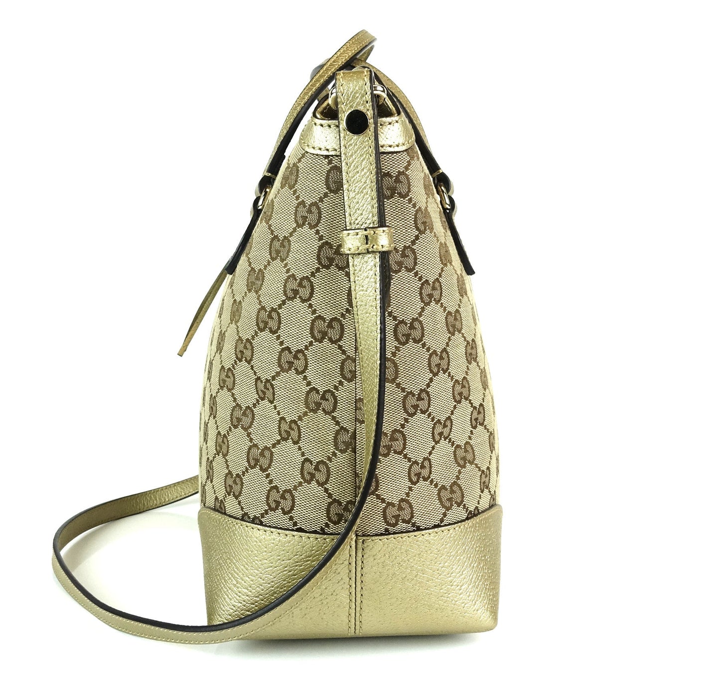 Gucci Bree Monogram Canvas Convertible Top Handle Bag