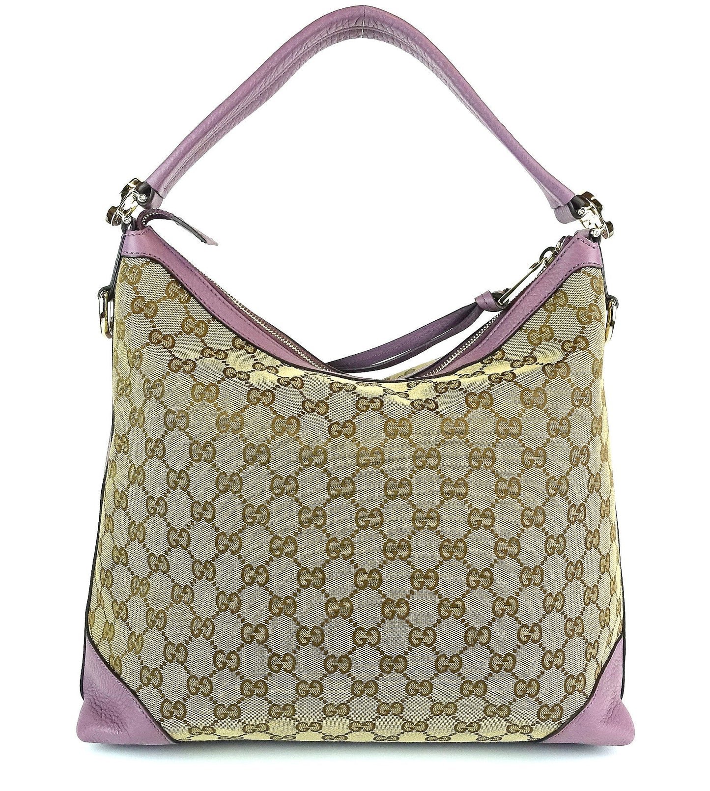 Gucci Monogram Canvas Hobo Bag