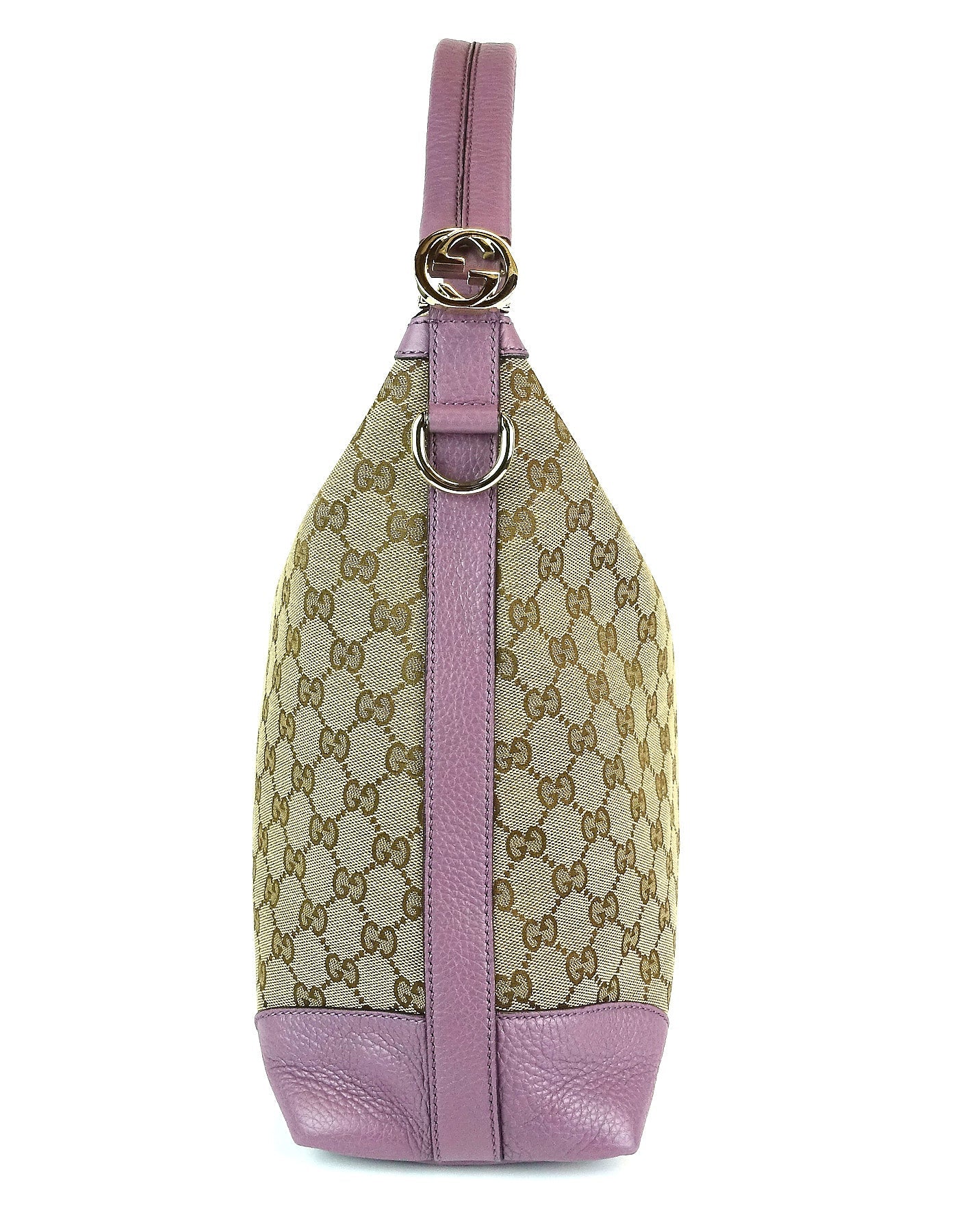 Gucci Monogram Canvas Hobo Bag