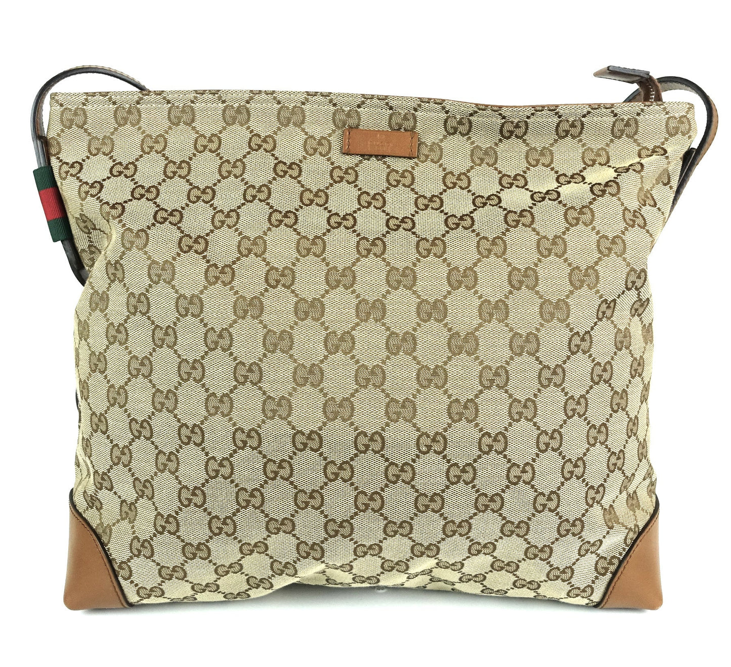 Gucci Monogram Canvas Large Messenger Bag