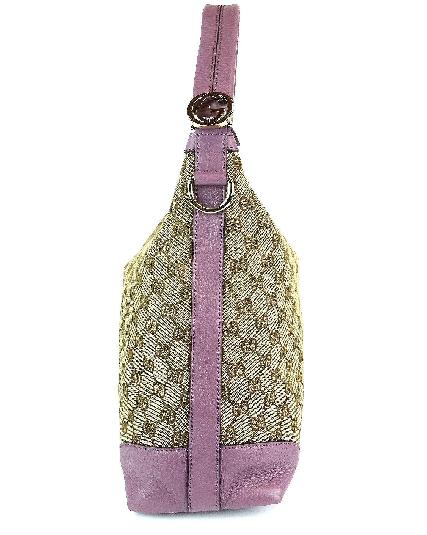 Gucci Monogram Canvas Hobo Bag