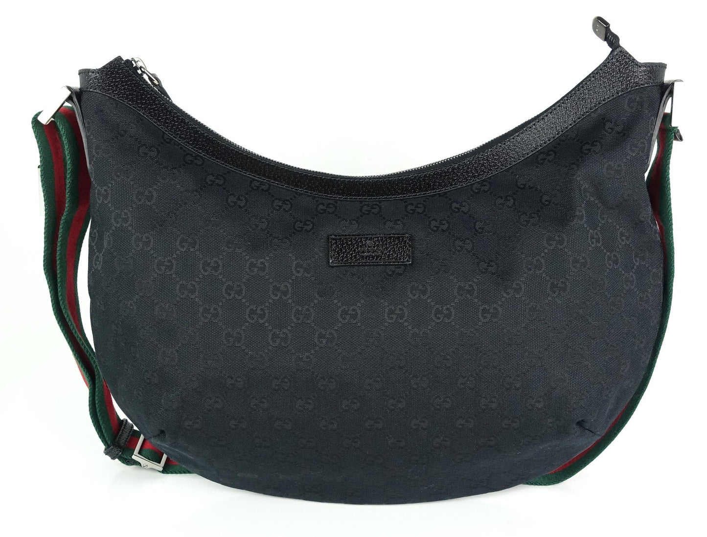 Gucci Monogram Canvas Web Strap Large Messenger Bag