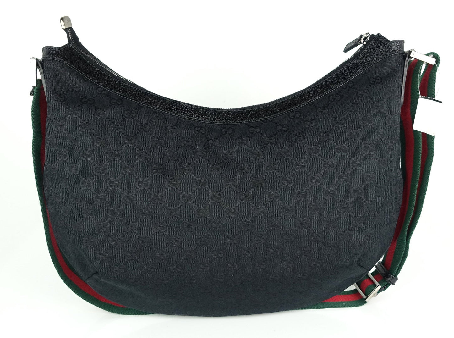 Gucci Monogram Canvas Web Strap Large Messenger Bag