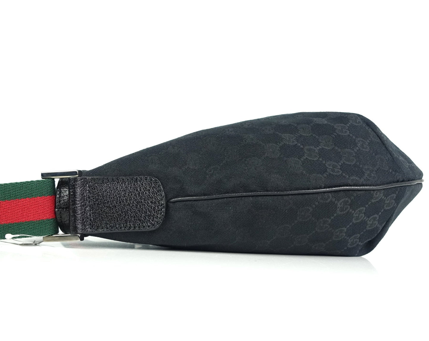 Gucci Monogram Canvas Web Strap Large Messenger Bag