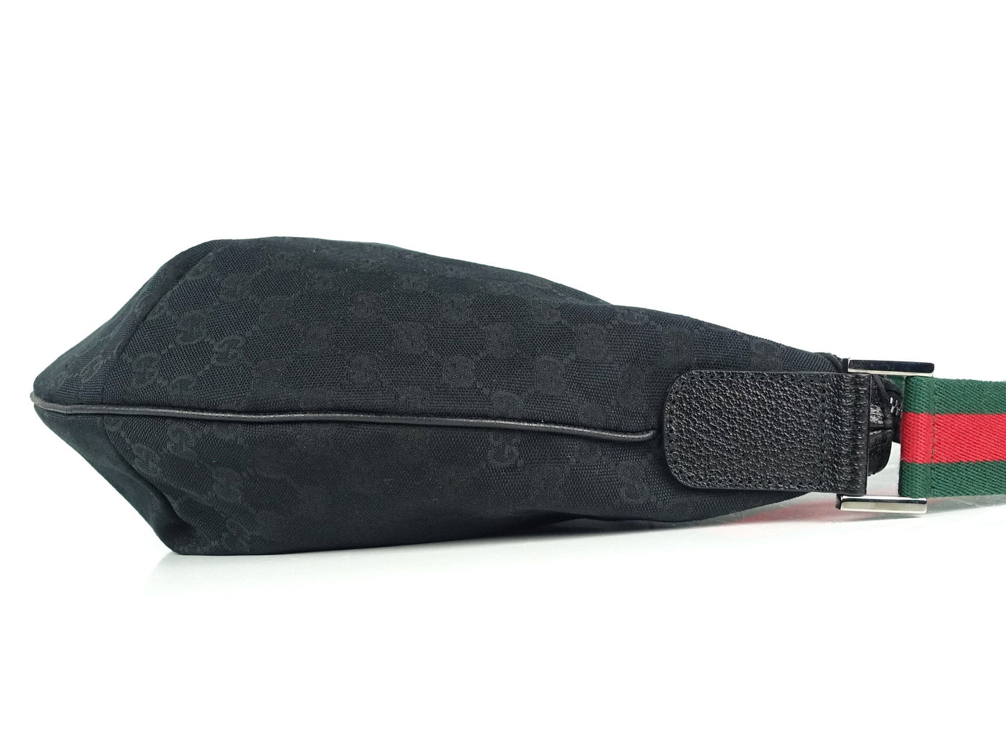 Gucci Monogram Canvas Web Strap Large Messenger Bag