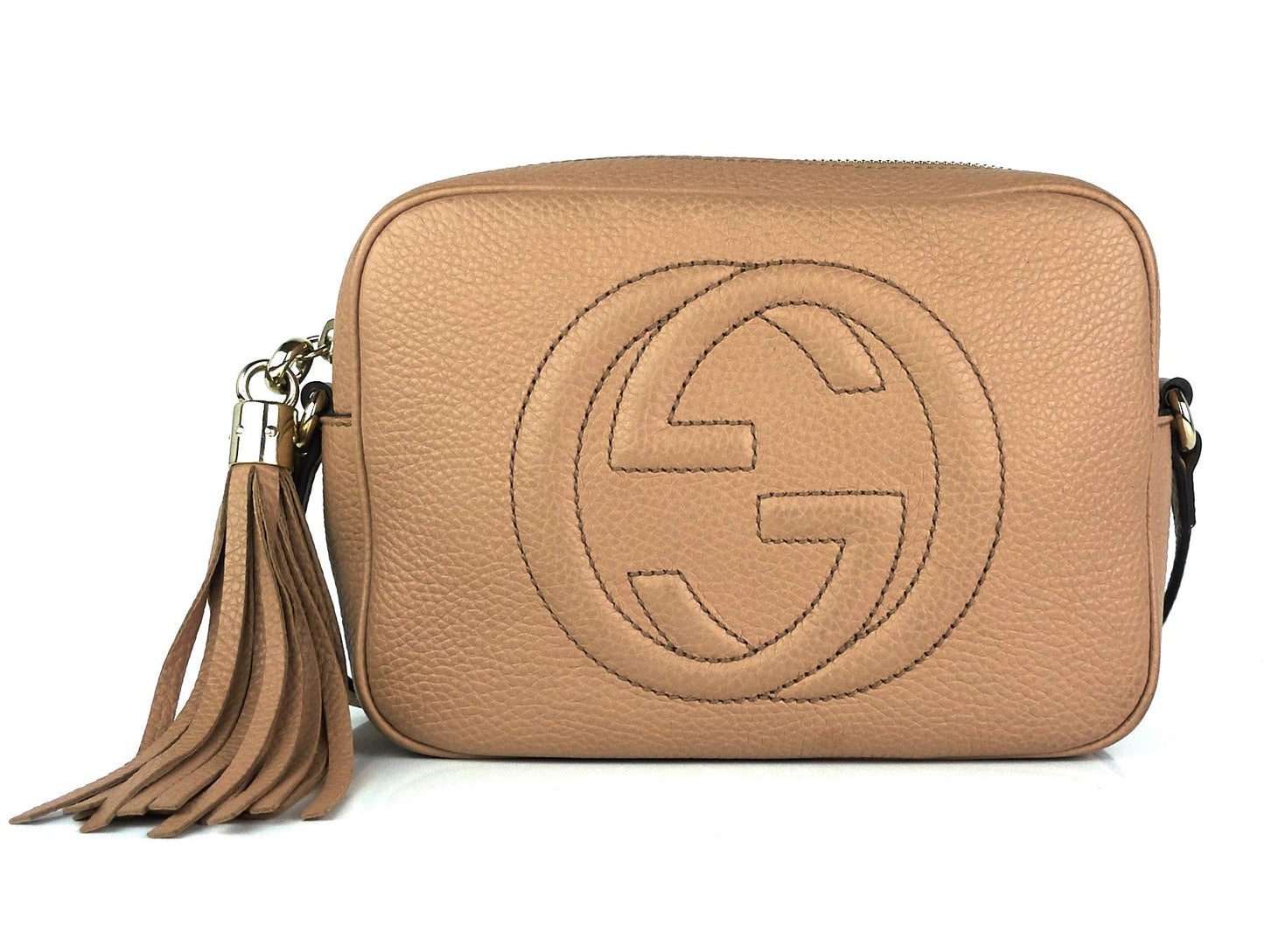 Gucci Soho Disco Grained Calf Leather Small Crossbody Bag
