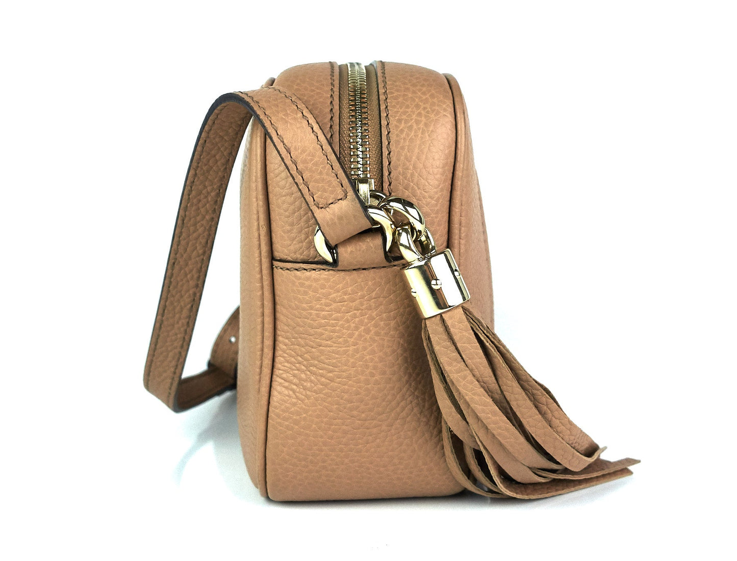 Gucci Soho Disco Grained Calf Leather Small Crossbody Bag